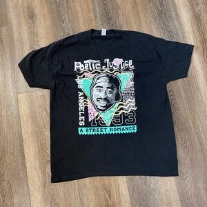 Optima | Vintage Tupac Poetic Justice Tee – 90s Aesthetic Street Romance – Men’s